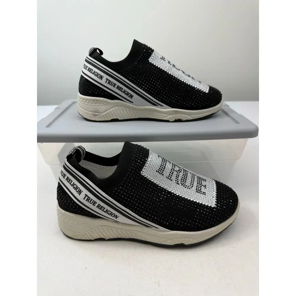 True Religion Aurelia Bling Slip-On Shoes Unworn Women’s Sz 7 Sparkle‎ Statement